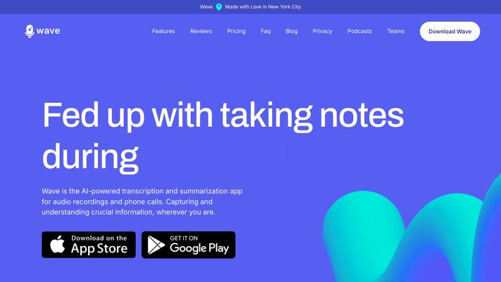 Wave AI Note Taker