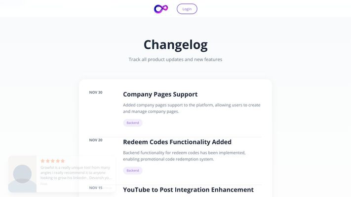 Growfol - Create high quality LinkedIn content effortlessly with AI.