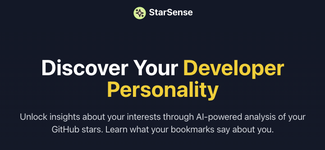 StarSense - Discover Your Developer Personality