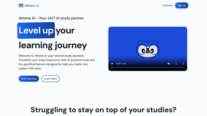 Athena AI - Your 24/7 AI study partner