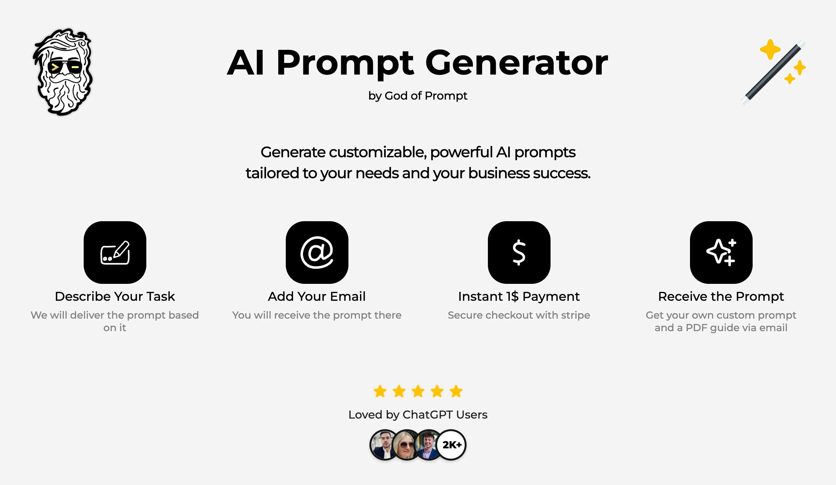 🪄 AI Prompt Generator by God of Prompt - Generate Your Custom AI ...