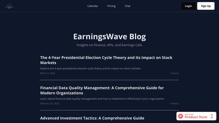 EarningsWave - Equity Market Wisdom, Just a Chat Away