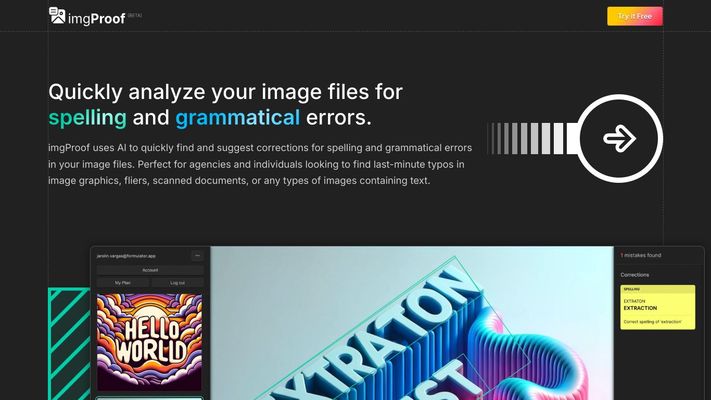 imgProof: Your Automated Image Proofreader To Instantly Find and Correct Spelling and Grammar Mistakes in Images