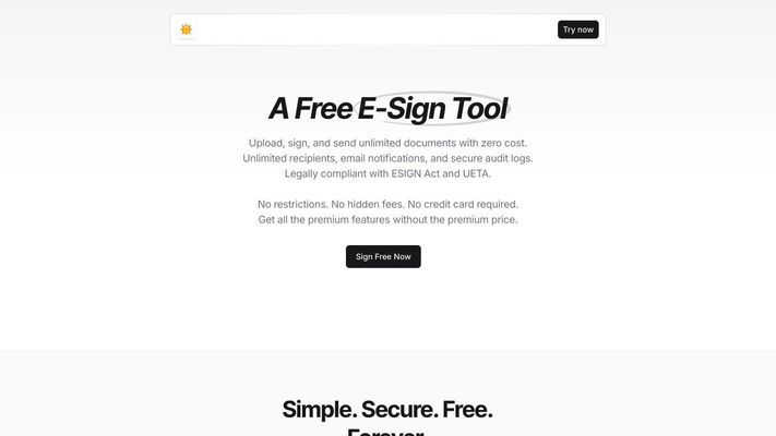 Spryngtime - Free esign tool