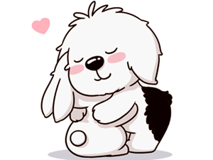 Cute Dog 02 - 可爱的狗狗 - 动画狗狗贴纸和表情符号可爱的狗狗