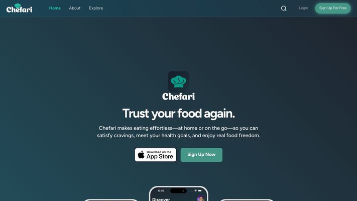 Chefari | Analyze Restaurant Menus & Get Custom Recipes For Any Diet | Free, Personalized Recipes. Custom Recipe Generator, Meal Planning, Healthy Recipes, Healthy Desserts