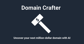 DomainCrafter.ai - Uncover your next million-dollar domain with AI