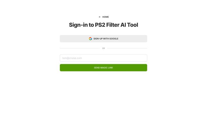 PS2 Filter AI Tool