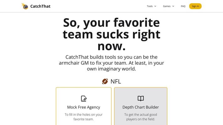 CatchThat - Games and tools built for sports fans.