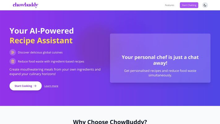 ChowBuddy - Your Culinary Assistant