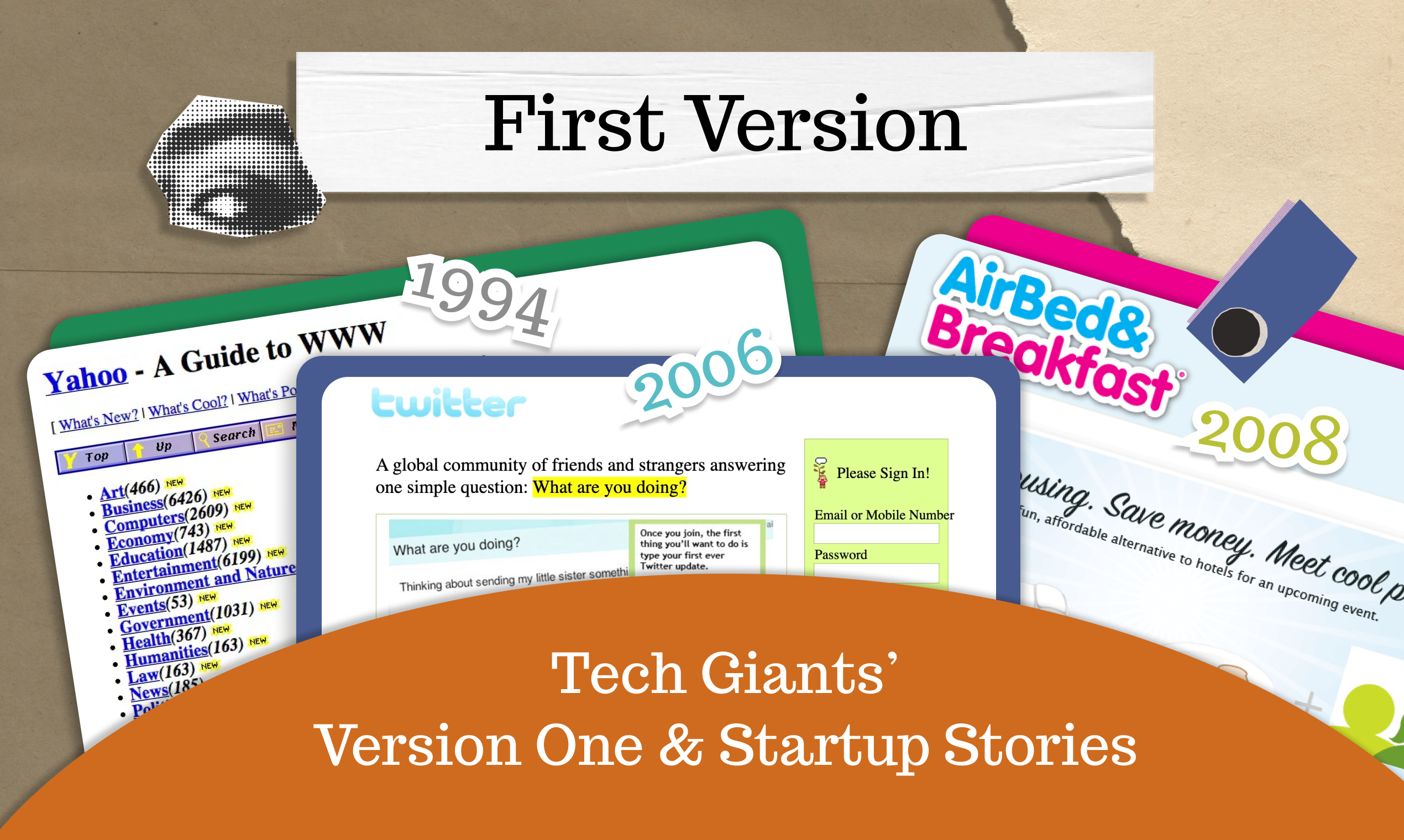FirstVersion - 见证科技巨头的初创历程,展示并重建它们的第一版产品。通过回顾