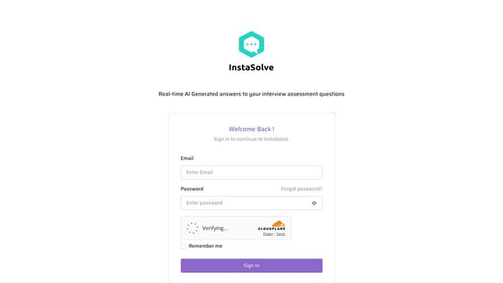 Instasolve AI | Live Coding and aptitude assessment job interview Help