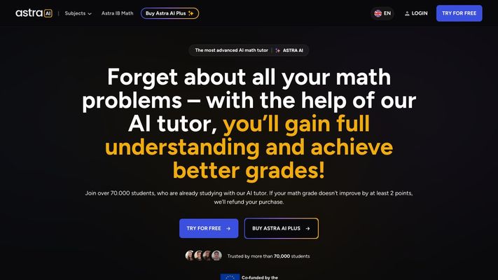 Astra AI - Your Personal AI Math Tutor, Availabe 24/7