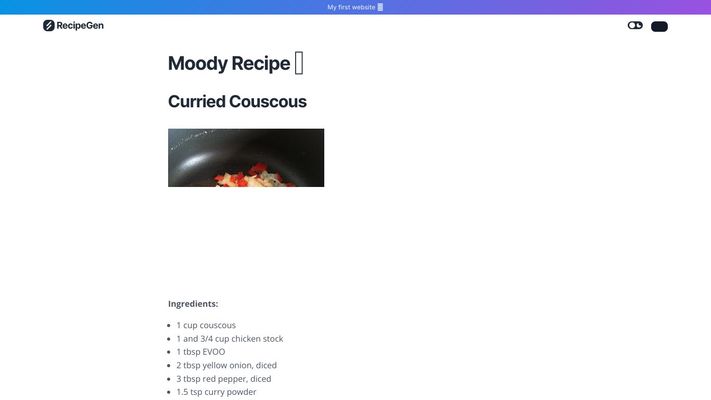 RecipeGen