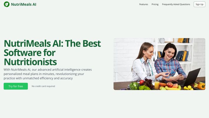 NutriMeals AI: The Best Software for Nutritionists