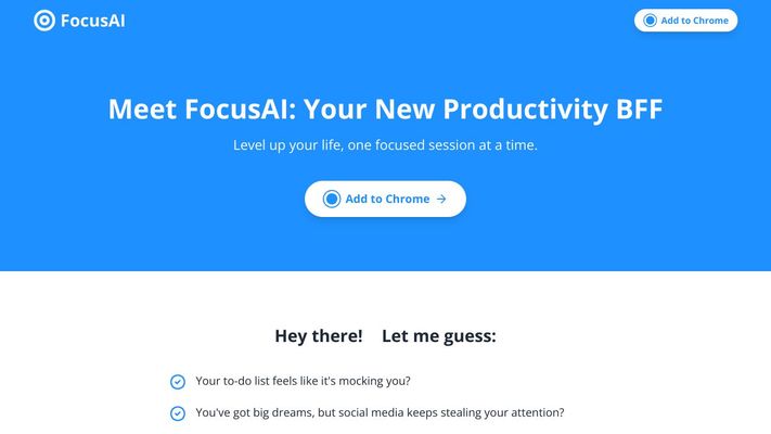 FocusAI - Your AI Productivity Coach