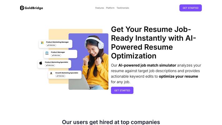 GoldBridge.ai – AI-Powered Resume Optimizer